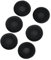 Thomson EARA120 Schaumstoff-Ohrpolster für Kopfhörer, ø 45 mm, universal, 6 Stück, schwarz/grau