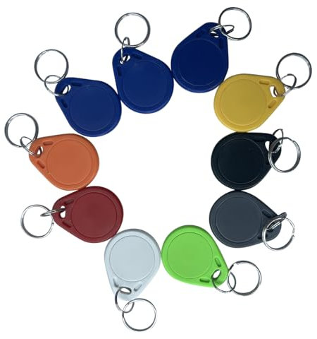 YARONGTECH® 10PCS Wasserdicht ABS 13.56MHz ISO14443A 1K NFC RFID Token, RFID Schlüsselanhänger, RFID-Tag