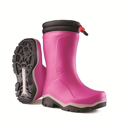 DUNLOP Protective Footwear (DUO18) Kids Blizzard, Botas de Agua Unisex Niños, Pink, 26 EU