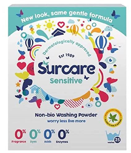Surcare Sensitive Non Bio Laundry Powder, 1.625kg