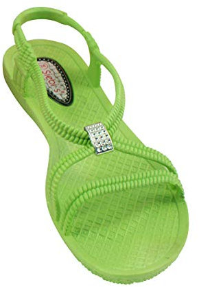 Tenno – Scarpe da bagno da donna – Scarpe da nuoto – Vestono piccole – Taglio stretto, lime, 38 EU Stretta