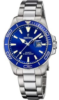 Festina Damen Analog Quarz Uhr mit Edelstahl Armband F20503/3