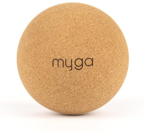 Myga RY1347 - Cork Fascia Massage Balls for Myofascial Release, Trigger Point Physical Therapy and Deep Tissue Massage, Helps to Prevent Injury - 10cm