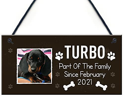 RED OCEAN Personalised Dog Sign For Home Pet Gift Dog Lover Gift Dog Den Sign