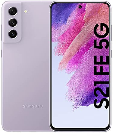 Samsung Galaxy S21 FE 5G Smartphone Android 128GB SIM Free Display 6.4 Dynamic AMOLED 2X, 3 Fotocamere Posteriori Lavender [Versione Italiana]