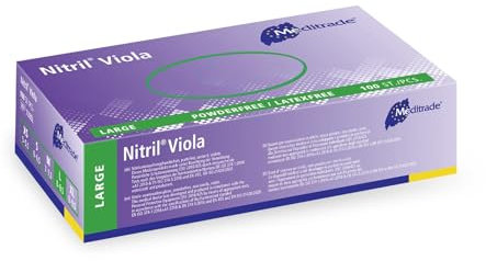 Nitrile® Viola Examination glove in pure Nitrile violet powderfree Large (8-85)