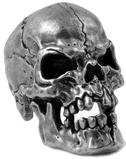 FLAMEDUKE Messer-Schlüsselband-Perlen, Paracord-Perlen, 550 Paracord-Perlen, Totenkopf-Perlen, handgegossene Kupfer-Totenkopf-Charms, für EDC DIY Paracord-Zubehör, Charms Bartperlen für Männer