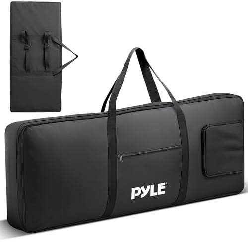 Pyle Funda para Teclado, Bolsa de Transporte para 61 Teclas para teclados de Piano, Protege y Cubre Teclado Digital portátil, Resistente al Agua, Utilizado para los Modelos PKBRD6139BT, PKBRD6151PB y