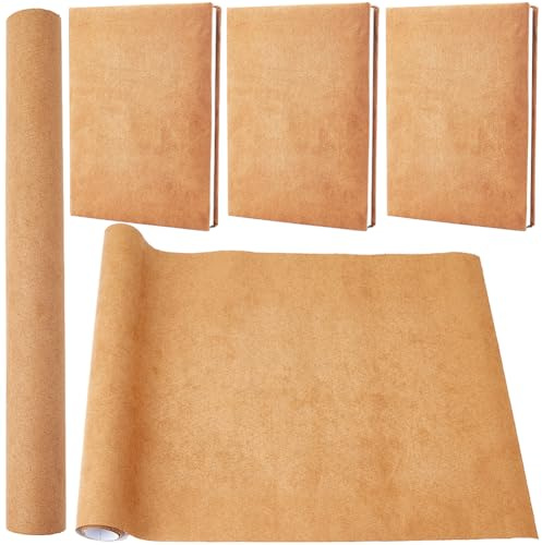 CRASPIRE 51 x 11.8 pollice Pelle Scamosciata Libro Panno per Rilegatura di Libri Superficie Del Tessuto Copertina con Supporto In Carta Libri Album Scrapbooking Archivio Fai Da Te Copertura Protezione