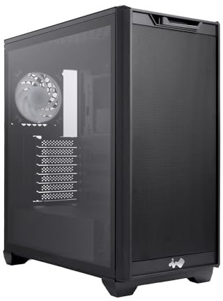 D5 E-ATX Châssis de Tour intermédiaire avec Panneau latéral en Verre trempé AN120 ARGB préinstallé Noir