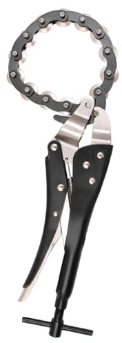 Hsthe Sea Auspuffrohrschneider, Kettenauspuffrohrschneider, 19–80 mm, universelles Rohrschneidewerkzeug für Kupfer, PVC, Aluminium
