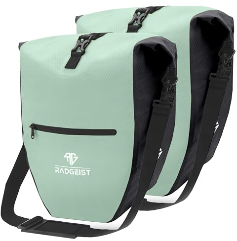 RADGEIST Fahrradtasche für Gepäckträger - Tasche für Fahrrad Gepäckträger - Gepäckträgertasche wasserdicht & Umhängetasche - Radtasche mit Reflektoren