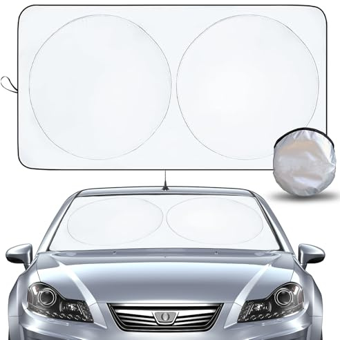 VBGURR Sonnenschutz Auto Sonnenschutz Auto Frontscheibe Innen, Auto Sonnenschutz Auto Sonnenschutz Frontscheibe Windschutzscheibe Sonnenschutz(160 X 86cm)