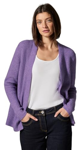Cecil Women's B253892 Cosy Structure Cardigan, Gentle Lilac Melange, M