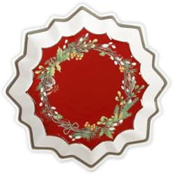 Brandani 89974 VASSOIO STELLA CAROL PORCELLANA – Vassoio a forma di stella, in porcellana, diametro 23,5 cm