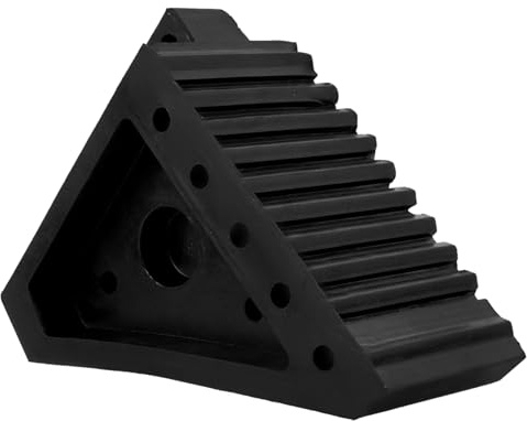 HAWILLOSCH Tappetino Per Rampa Cunei Del Rimorchio Stabilizzatori Per Pneumatici Camper Blocco Pneumatico Rampe Per Auto Zeppe Di Pneumatici Per Veicoli Blocco Ruote Gomma Da Cancellare Black