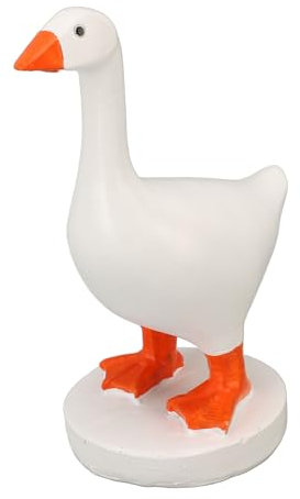 Magnetic Goose Key Holder, Cute Duck Statue Key Hanger,Funny Keychain Hanging Rack, Resin Goose Statue Magnet Kawaii Room Office Table Desk Decor Aesthetic Funny Key Hanging Holder
