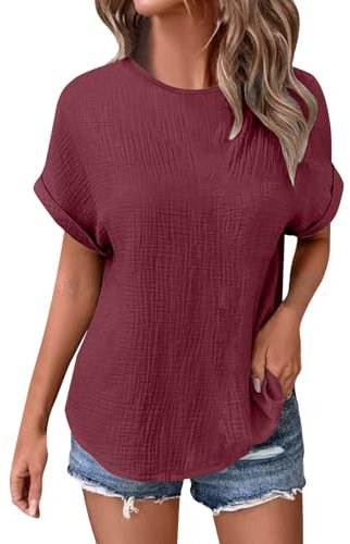 T Shirts Team Bride in Saldo Camicia Viscosa Offerta Camicette E Bluse Donna Fucsia Raso Maxi Rossa Elegante Maglietta Buanca Maglia Cotone Maniche Corte Magliette Colorate Manica Corta Colorata