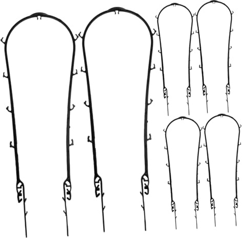 TOYANDONA Soporte para Plantas Trepadoras En Maceta para Interior y Exterior, Set De 6 Piezas De Plástico Resistente, Mide 43 Cm De Alto y Diámetro 15 Cm, Adecuado para Balcón y Jardín