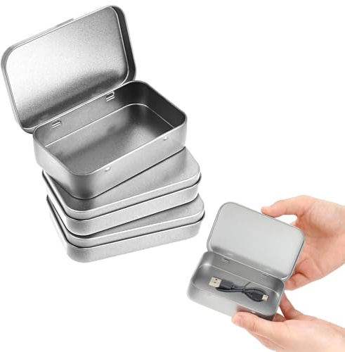 afhgdjr 3STK Blechdose Klein,95 X 60x 20 mm Tin,Box,Kleine Metalldose,Mini Aufbewahrungsbox,Mini Dosen Mit Deckel,Blechdose KöNnen Auch Kleine Reiseutensilien Wie OhrstöPsel, KopfhöRer Usw.