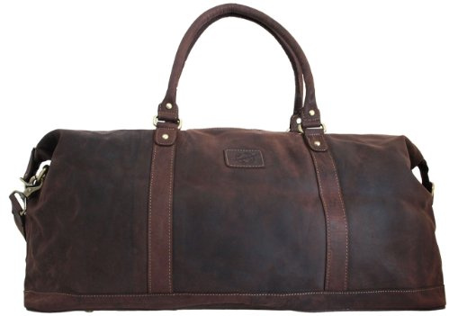 Shalimar Kilmore Reisetasche aus geöltem Leder im Vintage-Stil, 65 x 23 x 29 cm