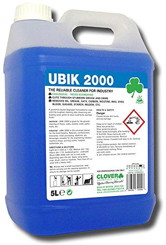 Clover Chemicals 301 Ubik 2000 Universal Cleaner Concentrate, 5 L