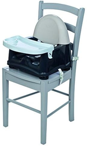 Safety 1st Sitzerhöhung Easy Care Booster, schnelle und einfache Anbringung, inkl. abnehmbarem Tisch/Tablett, höhenverstellbar und mit 3-Punkt-Gurt für einen sicheren Halt, Gray Patches