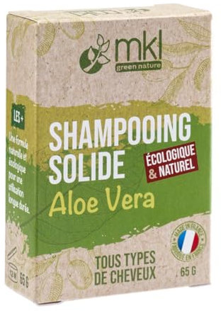 MKL Green Nature Shampoing Solide Aloe Vera Tous Types de Cheveux 65 g