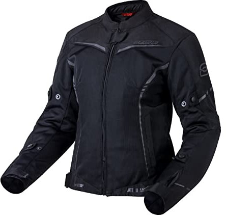 OZONE MOTO Jet II Lady Motorradjacke Damen | Textil | Ellenbogen und Schulterprotektoren Stufe 1 | Mesh Belüftungsplatten | Wasserdichte Membran | Reflektierende Elemente