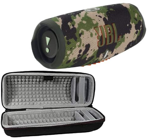 JBL Charge 5 - Portable Bluetooth Speaker with Exclusives Hardshell Travel Case with IP67 Waterproof and USB Charge Out (Camouflage)