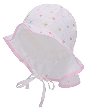 Sterntaler Unisex barn solhatt Herzi barnhatt, Ecru, normal, ecru