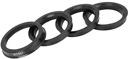 A ABSOPRO Mozzo Centrale anellos da 67,1 mm a 54,1 mm Plastica Nero (Set di 4)