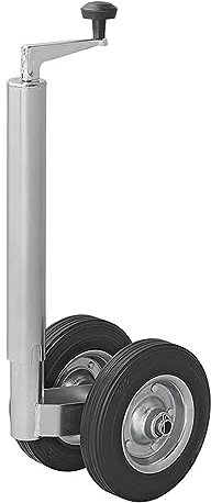 Ruota di supporto per rimorchio, 48 mm, in gomma naturale, 200 x 50 mm, per roulotte