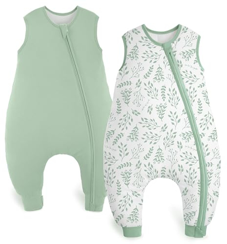 Yoofoss Baby sovsäck med fötter 2-pack (1,5 togblad (2-pack), 70 cm/6–18 månader)