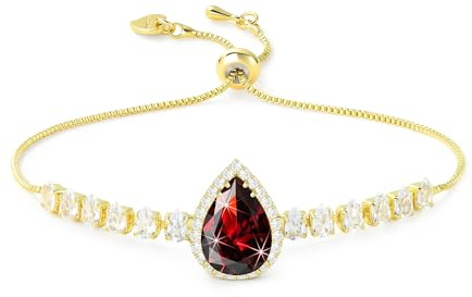 Linawe Edelstein Diamanten Armband Damen, Glitzer Armkette Schmuck, Kristall Damenarmband Jewelry, Tennisarmband, Erhältlich in 14-karätigem Gold-, Roségold- und Silbertönen
