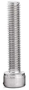 Haroar 1 Stück M14 SUS304 Edelstahl Innensechskant Rändelschrauben DIN912 Gewindelänge 40 mm ~ 150 mm(1Pc M14x150)