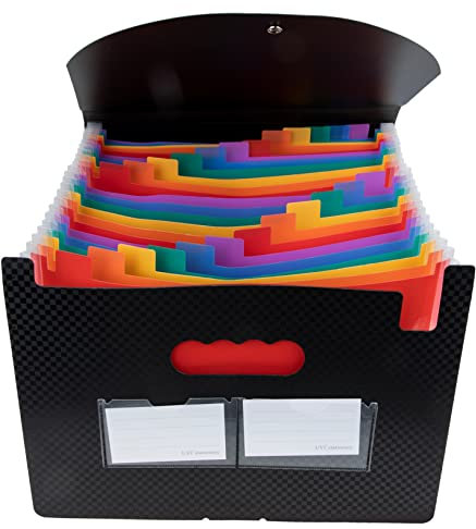 Lurrose Hängende Dateiordner Organizer Büroplaner Plaid Aufbewahrungstasche A4 Papier Organizer Einfacher Zugang