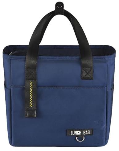 FAVORTALK Bolsa térmica térmica para el almuerzo con asa, impermeable, para mujeres y hombres, bolsa térmica para preparación de comidas, lonchera escolar portátil para niños y niñas, tamaño pequeño,