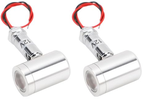 2 Stück Kleiner Strahler, Mini-LED-Strahler, 12 V, 1 W Up-Lights, 30°-Winkel, Innen-Akzentstrahler mit Modernem Design für Raumdekorationsbeleuchtung (Warmes Licht)