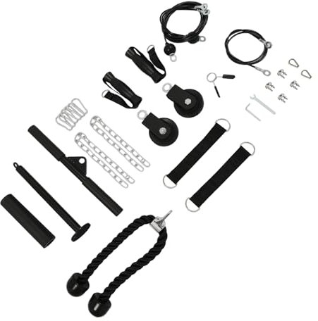 Fitness-Seilzugsystem Fitness Riemenscheibe Tragfähigkeit 150kg Kabel System Rücken Trainingsgerät Kabelzug Heimfitnessgeräte Set