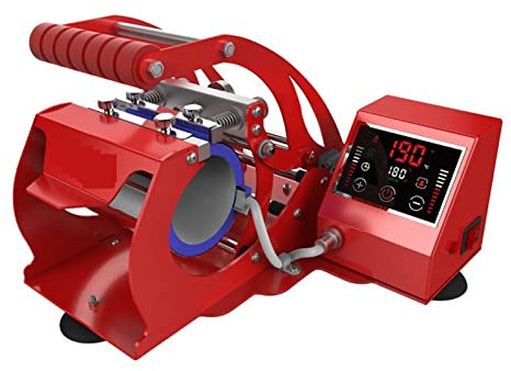 DMETE LCD Touchscreen-Becher-Tasse Pressemaschine-Sublimationsdrucker Wärmepresse Maschinenbecher-Tasse Druckmaschine Rot Schwarz Silber Blau Leistungsstärker und effizienter