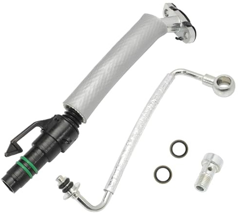 AUROLYNNE Ölleitung Turbolader Ölrücklaufrohr für Astra J Corsa D Corsa E Ölvorlaufleitung Rücklaufleitung Turbo 55587854 860423