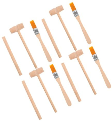 STOBAZA Kit De Herramientas De Excavación Arqueológica 4pcs Martillo Cepillo Cincel Juego De Excavación De Juguete Educativo Stem