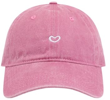 Generisch Baseball Cap Damen mit Herzförmiges Stickmuster Mütze Verstellbarem Kappe Outdoor Sports Cap