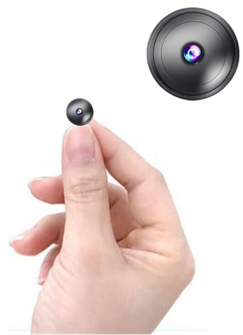 Only 0.9 inch Hidden Camera with Audio/Video Mini Small Spy Cameras Home Indoor Use Night Vision Motion Detection Baby Monitor Wireless Outdoor Nanny espias ocultas WiFi Security Secret (Small Size)