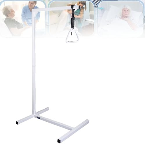LYMGRZ Barre trapèze pour Aides à la mobilité au lit - Ascenseur pour Personnes âgées et handicapées - Support d'appui au Plafond pour faciliter Les transferts