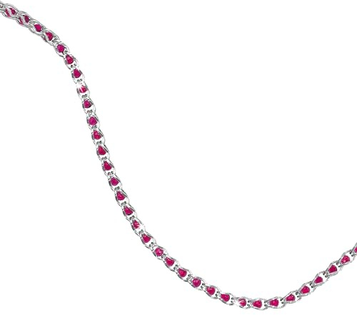 forme di Lucchetta - Collana Tennis Donna Argento 925 con Cristalli colore Quarzo o Smeraldo od Onice, lungo 40 o 45 cm, Abbinabile in Parure (Verde Smeraldo, 40 cm)