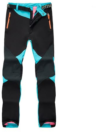 Thermohose Herren Winter Gefüttert Softshellhose Wasserdicht Skihose mit Reißverschlusstaschen Hose Damen Winddicht Warm Verdickte Outdoorhose Stretch Radhose Trekkinghose Wetterfeste Snowboard Hose