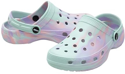 2SHOE Zuecos y Mules Niños Niñas - Clogs Chanclas de Playa, Sandalias de Goma Cómodas y Ligeras para Piscina, Jardín y Verano 37/38 EU