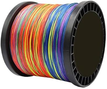 Línea de Pesca Trenzada X9 1000 m, 9 hebras, multifilamento Multicolor, for Agua Salada, PE, 15, 20, 30, 40, 85, 120, 130, 160 y 200 LB(5.0-0.38mm-65LB)